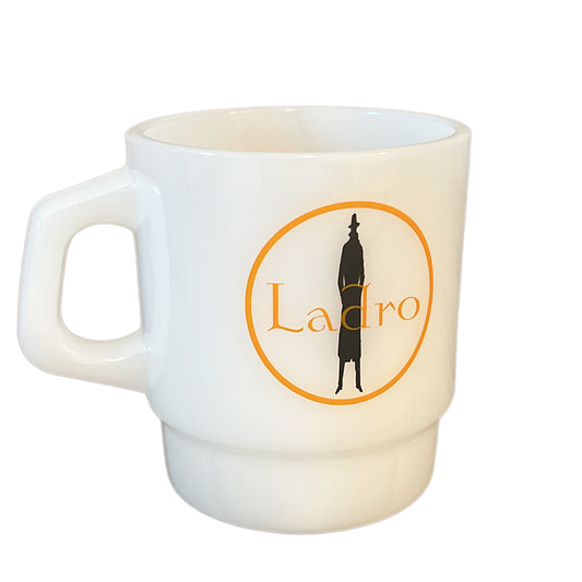 Milk Glass Mug, White 8oz